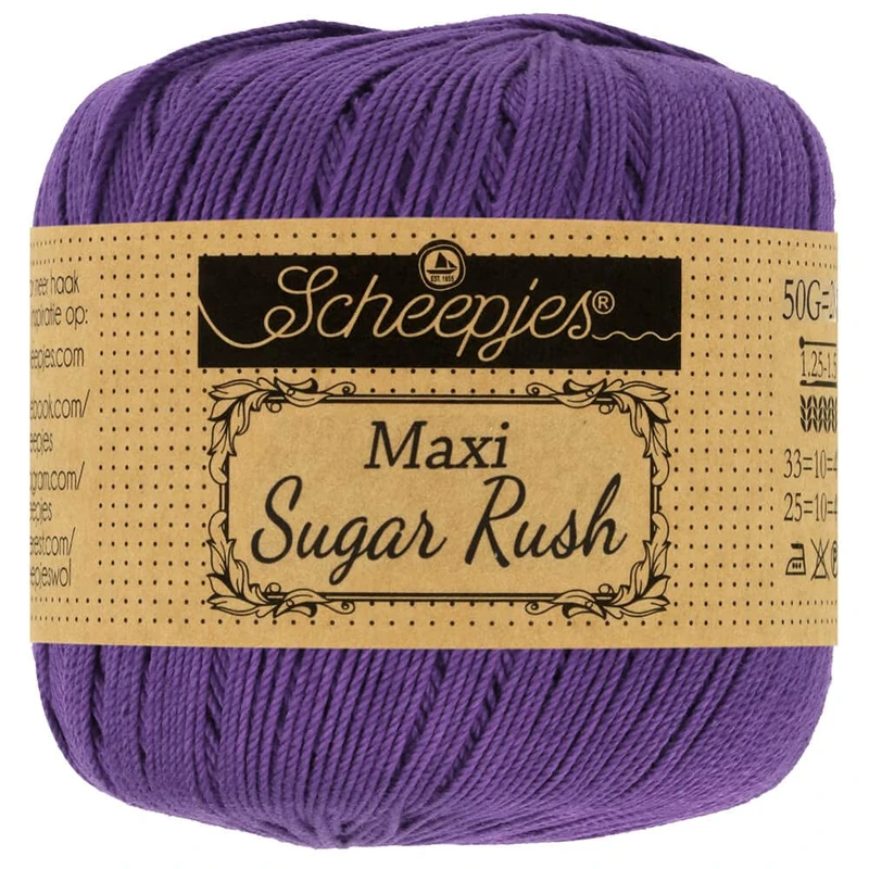 Scheepjes - Scheepjes Maxi Sugar Rush 521 Deep Violet Yarn - 10x50g