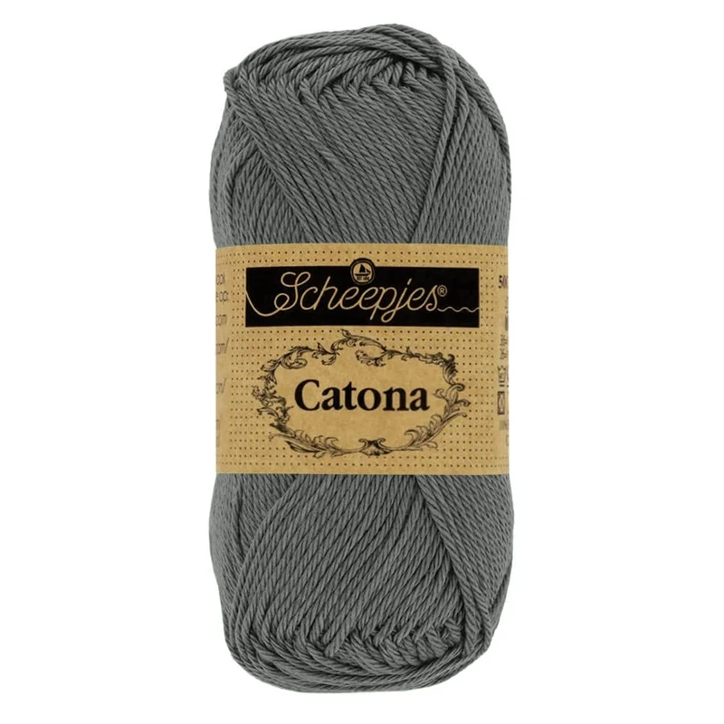Scheepjes - Scheepjes Catona 501 Anthracite Yarn - 20x25g