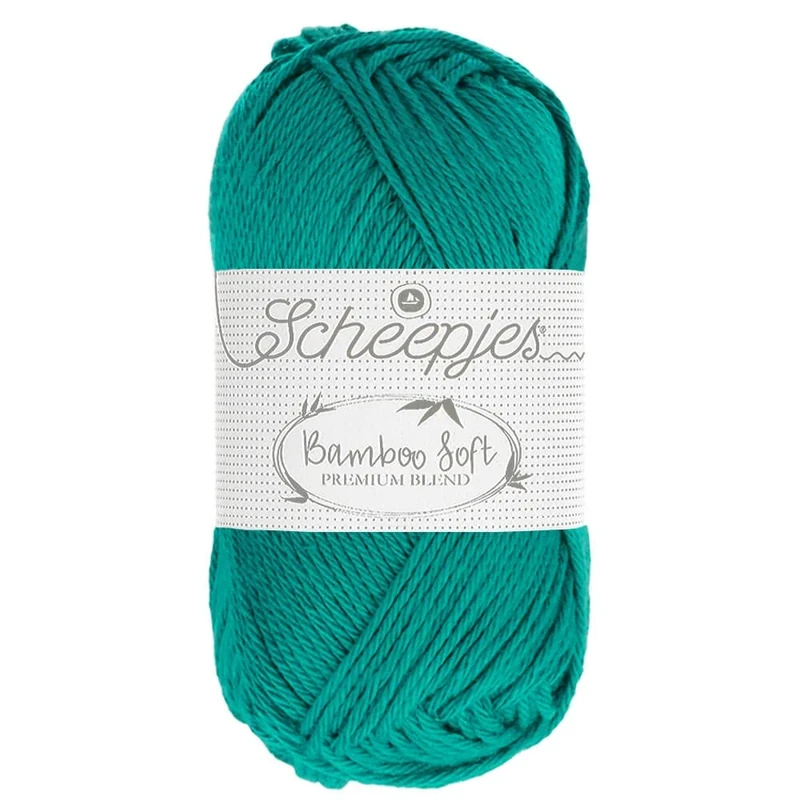 Scheepjes - Scheepjes Bamboo Soft 258 Jade Lapis Yarn - 10x50g
