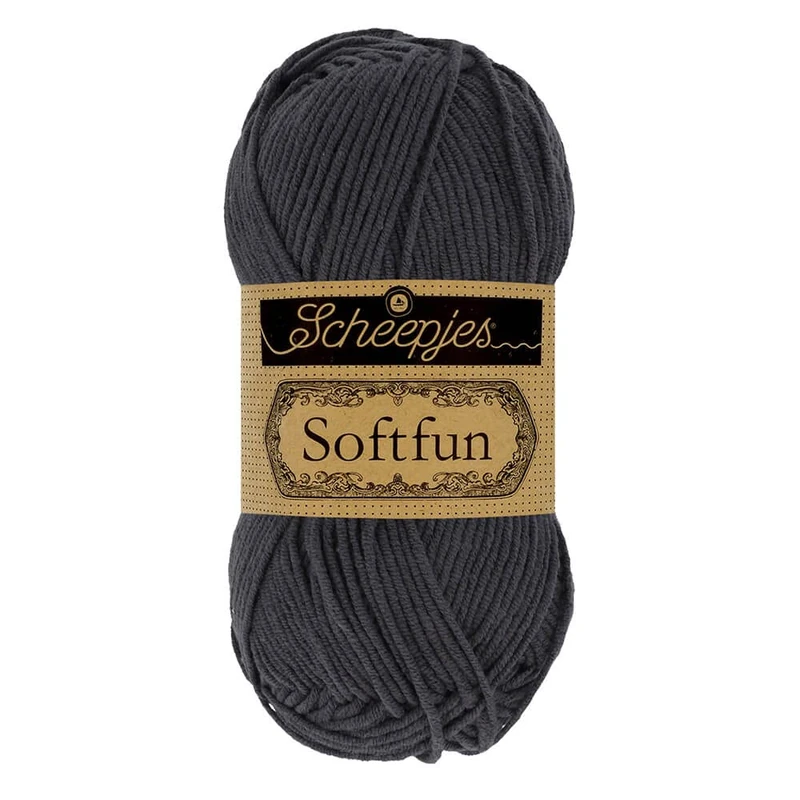 Scheepjes - Scheepjes Softfun 2601 Graphite Yarn - 10x50g