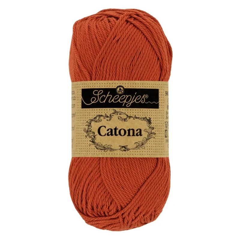 Scheepjes - Scheepjes Catona 388 Rust Yarn - 20x25g