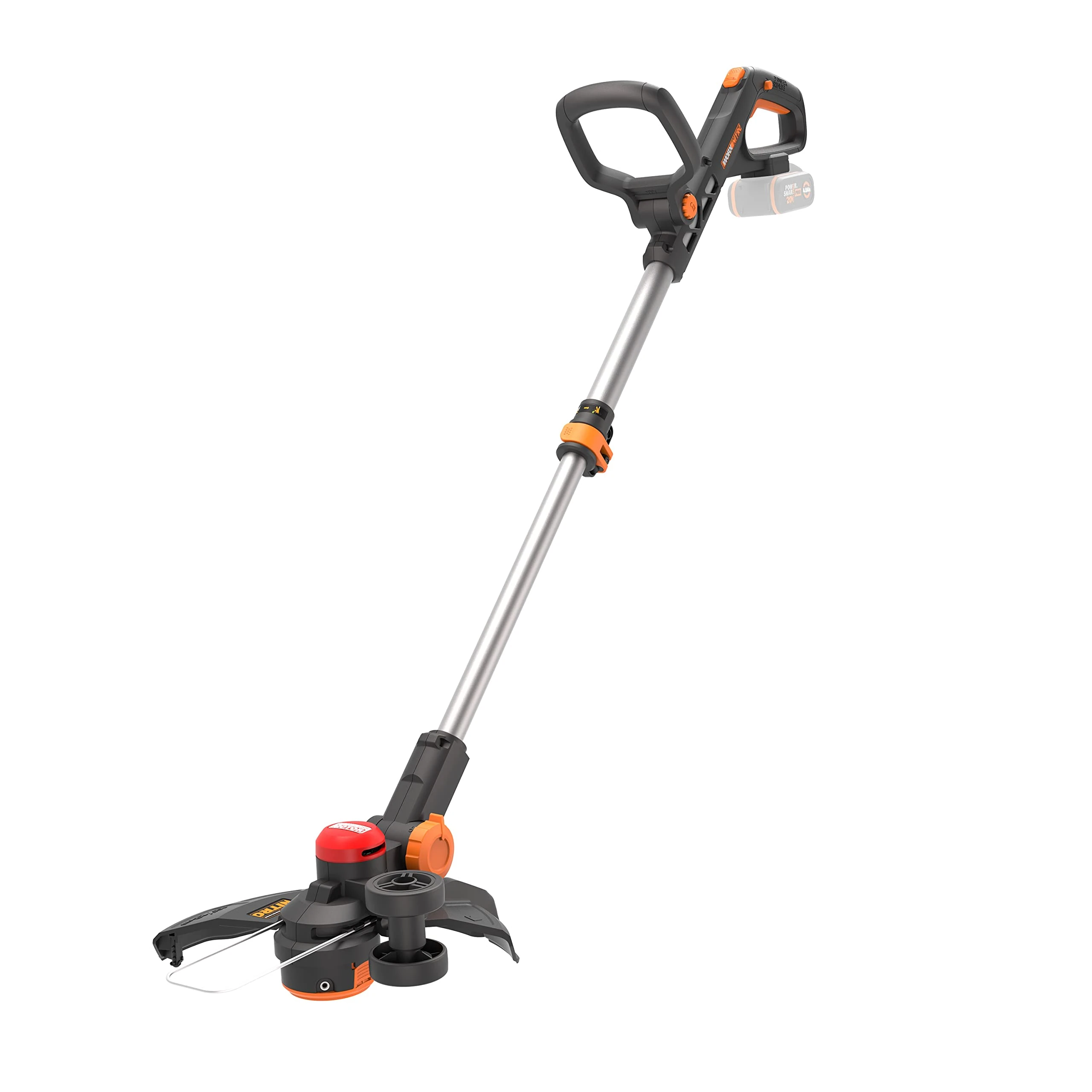 WORX Nitro Cordless Grass Trimmer GT WG173E.9, 3-in-1, Trimmer/Lawn Edger/Mini mower, 20V PowerShare, Brushless Motor, 33cm Cutting Width, Dual Line, Battery & Charger NOT Included Black
