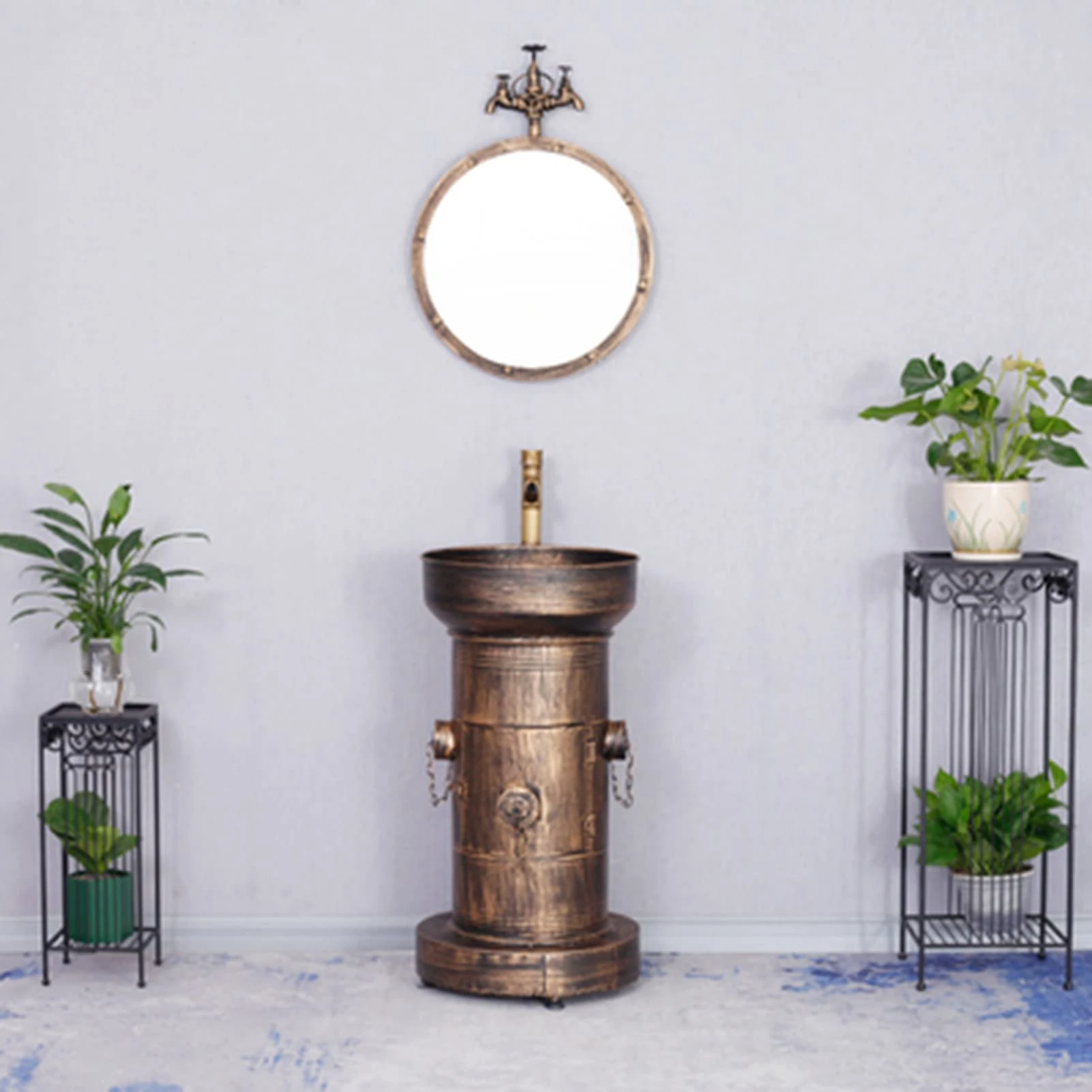 ZARBAILRE Bathroom Vanity Unit, Vanity Unit and Basin Set, Bathroom Vanity Unit, Bathroom Vanity Unit With Basin (J)