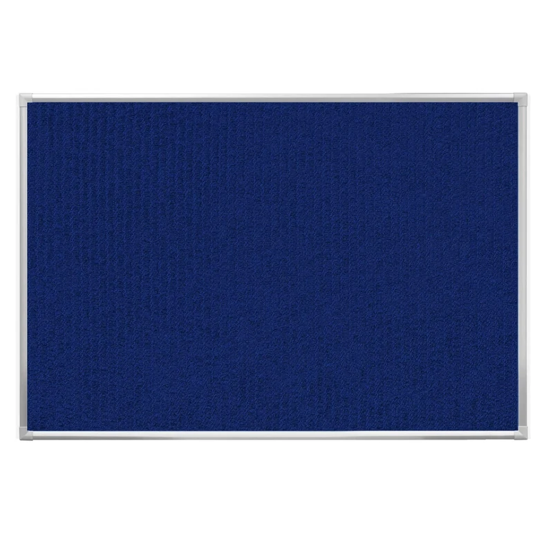Blue Felt Notice Board Notice Board with Aluminium Frame for Notice Board in Offices, Commercial, School and Home · M-Office (90 x 60 cm)