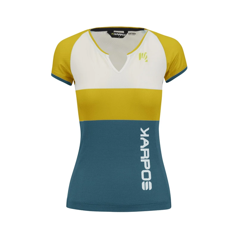 KARPOS 2500962-034 Moved EVO W Jersey T-Shirt Women's Lemon Curry/White/Corsair Size M - Image 1