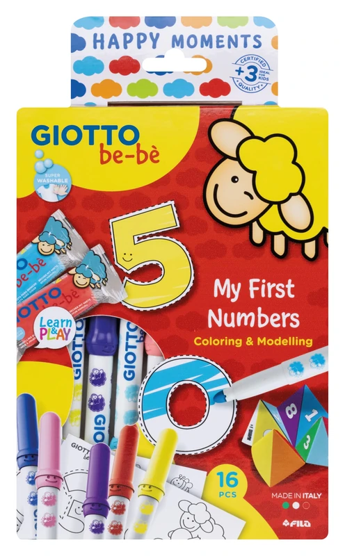 Giotto be-bè, My First Numbers, Happy Moments, 16 Count - Image 1