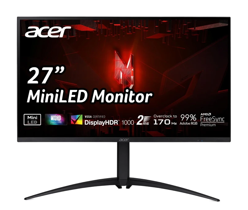 ACER XV275UP3biiprx écran plat de PC 68,6 cm (27") 2560 x 1440 pixels Wide Quad HD LED Noir