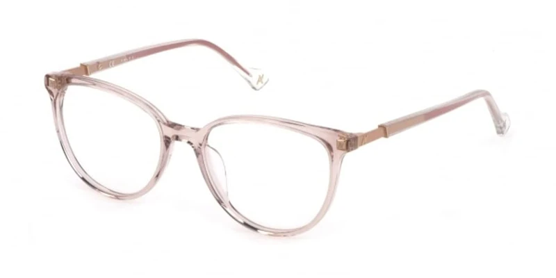 Yalea Women's Eyewear, Shiny Transp.pink, 52/17/135