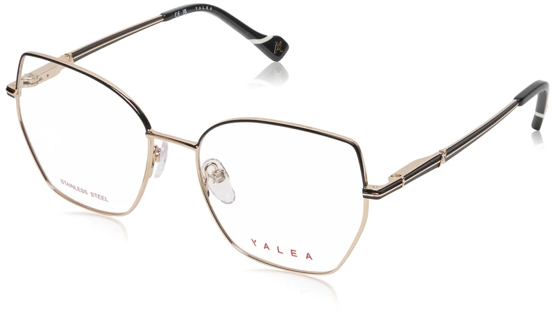 Yalea Women's Eyewear, Sh.rose Gold W/Black Parts, 53/18/135