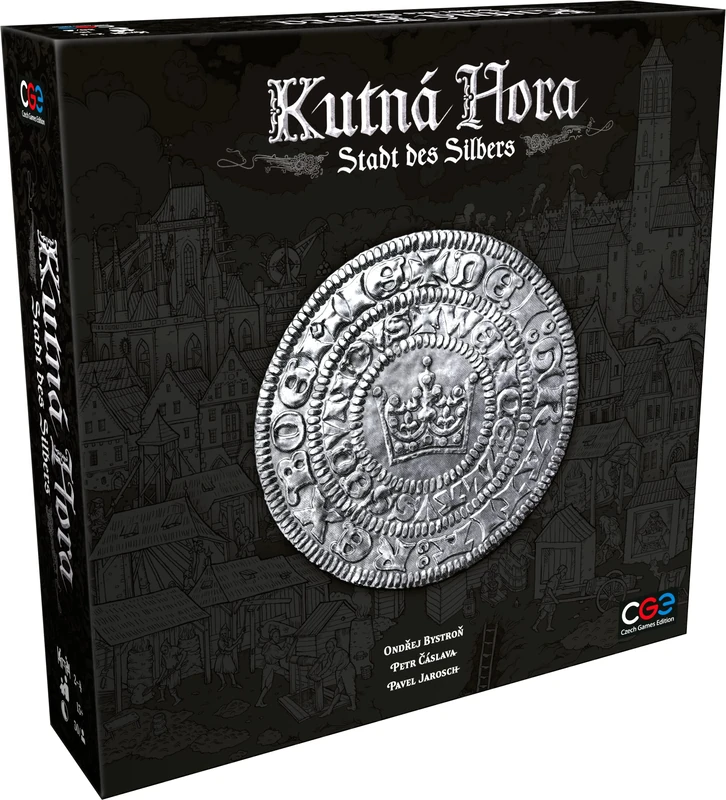 CGE Czech Games Edition Kutná Hora: City of Silver - Strategic Urban Building Board Game - Interactive Building Game in a Historical City - German - 1-4 Players - From 13 Years