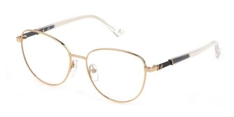 Yalea Women's Gafas De Vista Sunglasses, Shiny Total Rose Gold, 52/16/135