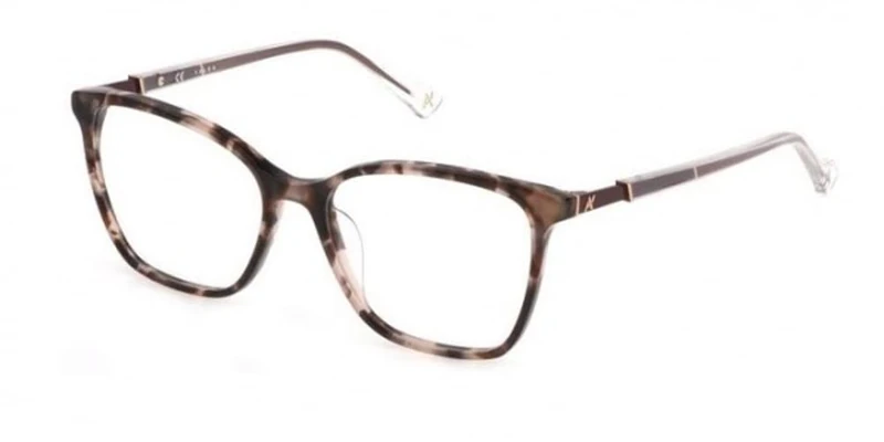 YALEA Women's Gafas De Vista Sunglasses, Brown/Pink Havana (01gq), 52/16/135