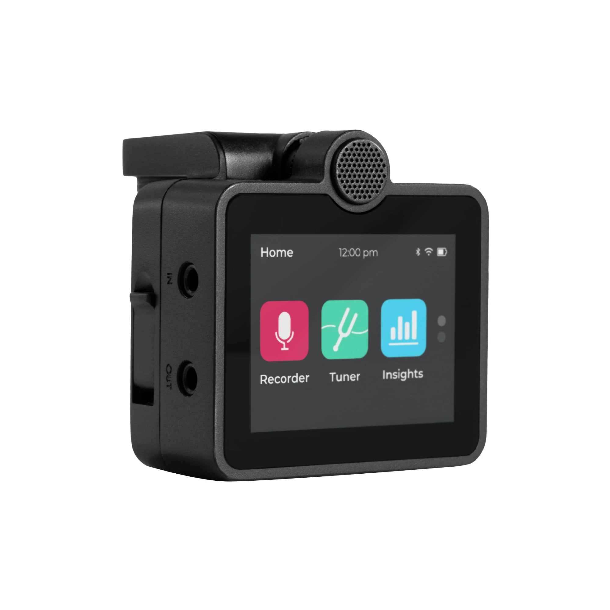 Roadie Coach | Learn Guitar, Ukulele & Singing | Portable High-Quality Voice & Instrument Recorder with Dual Microphones | Multi-Tool Tuner + MIDI Controller | AI Feedback on Your Performance