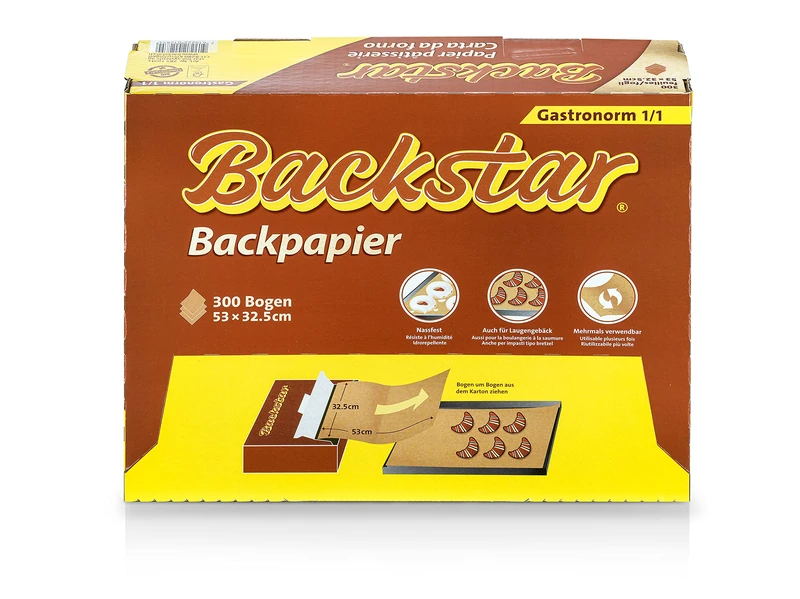 Backstar Gastronorm 300 Sheets, 1/1, 53 x 32.5 cm