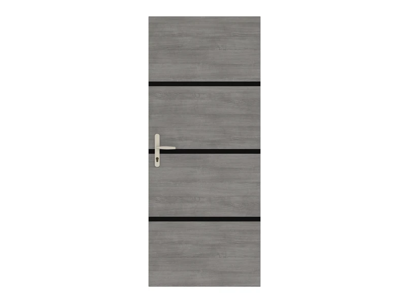 Nordlinger 890512 Interior Door Renovation Kit 85 x 50 cm 4 Sheets Veneer 85 x 2 cm & 3 Black Profiles