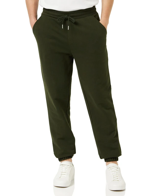 Farah - Men's Joggers, Durrington Sweatpant Tracksuit Bottoms, Organic Cotton, Regular Fit, Drawstring Waist, Evergreen, S - Image 1