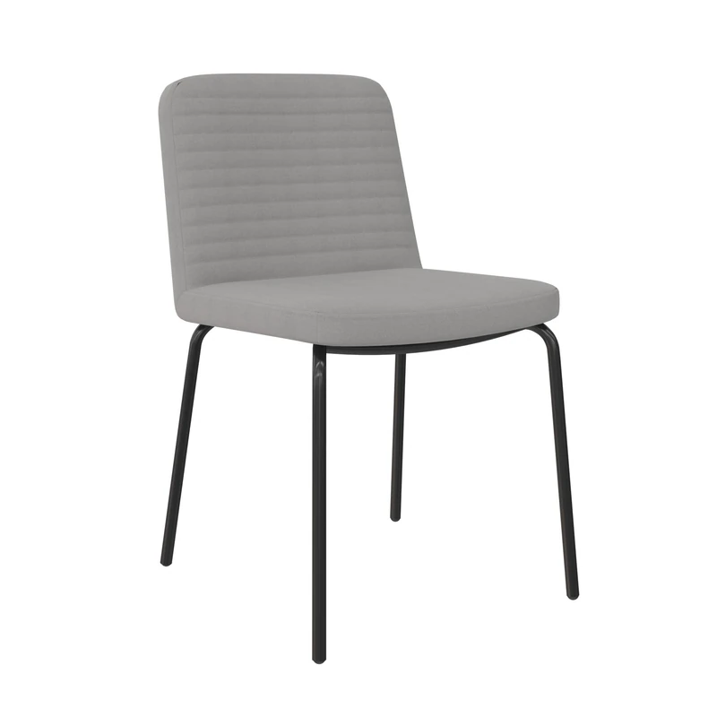 Dorel Home QE Corey Dining Chair Grey Linen 2PK
