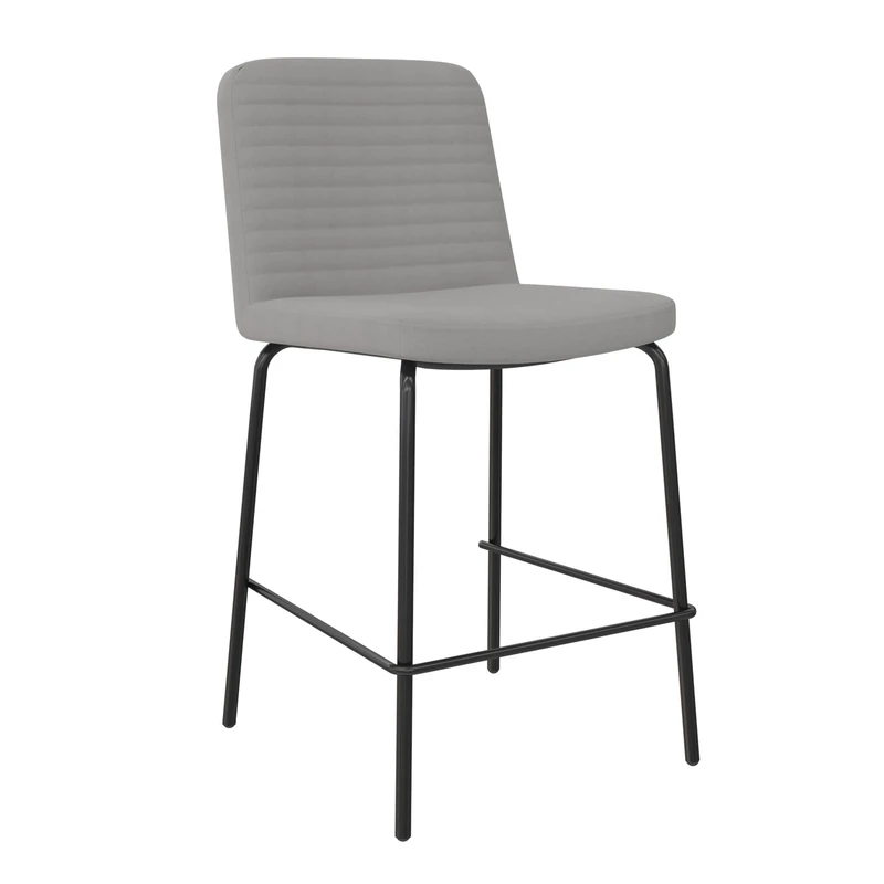 DHP Furniture Corey Counter Stool, Grey Linen