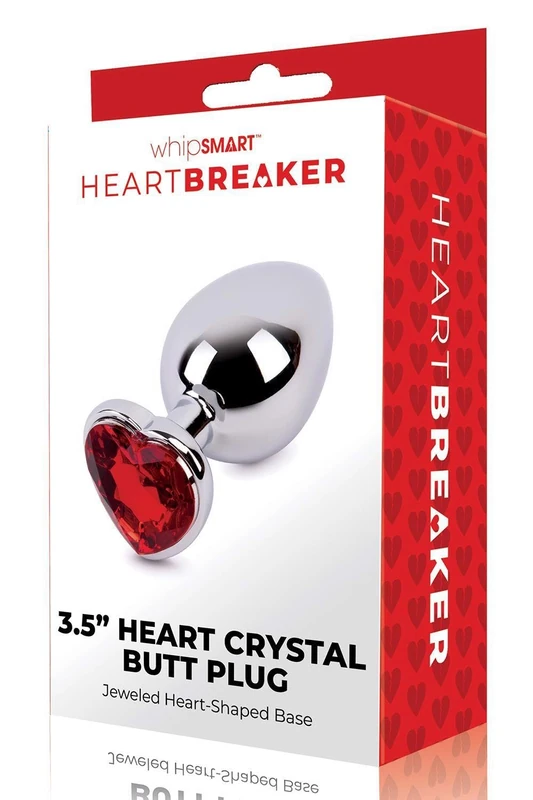Whipsmart Heartbreaker Metal Butt Plug Large Silver - Image 1