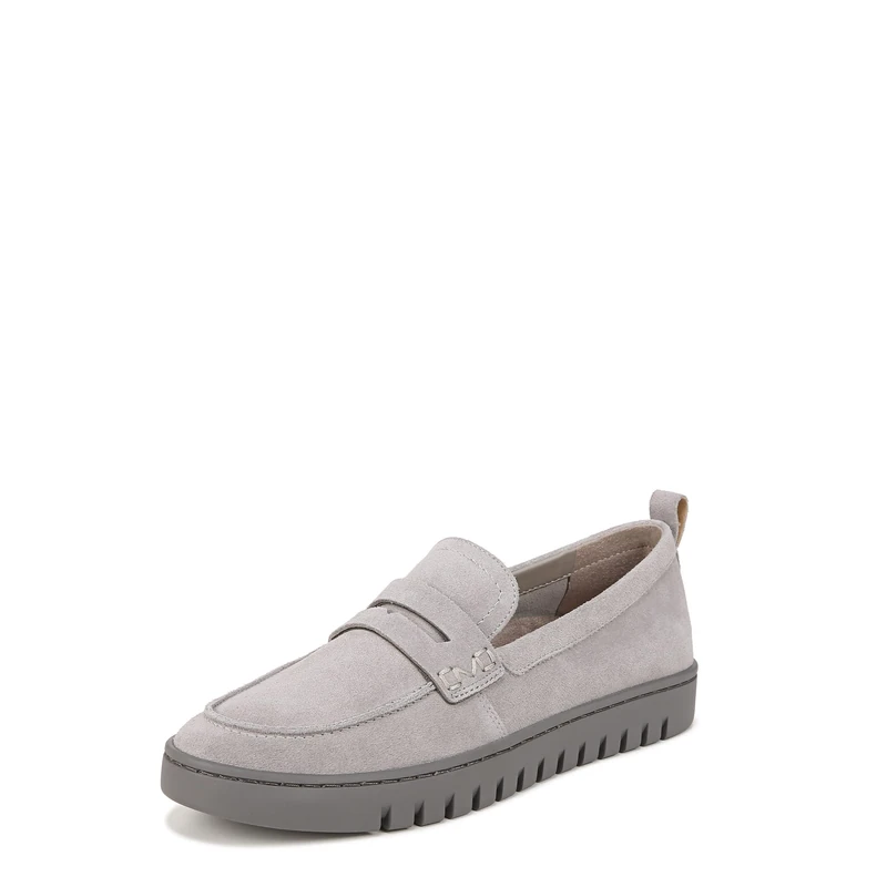 Vionic Women's Loafers & Moccasins - Uptown, Light Grey Suede, UK 3.5, Medium Fit
