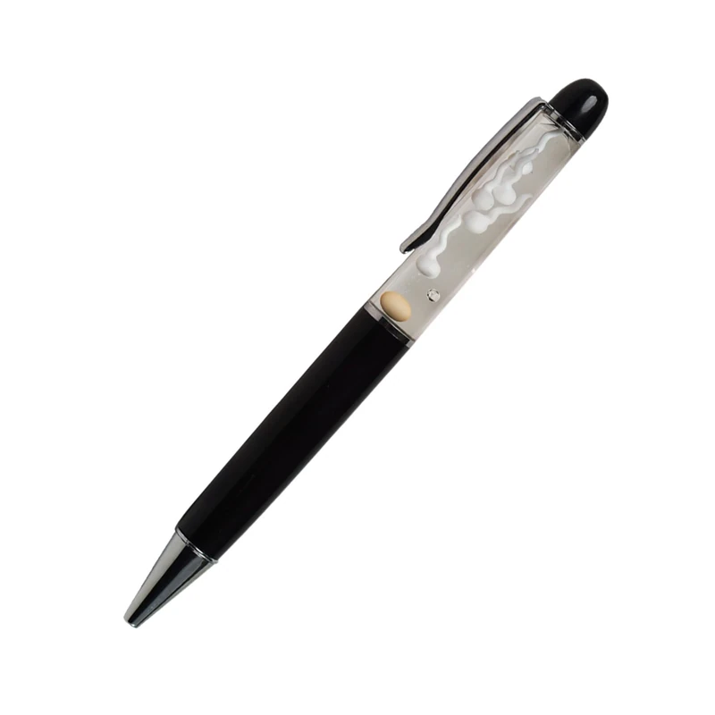 Sikyby Egg Sperm Pen 3D Floater Floating Will Be Moved Funny Pens For Adults Him Her Unique Gift Boy Girl Friend Women Wife Husband(Black)