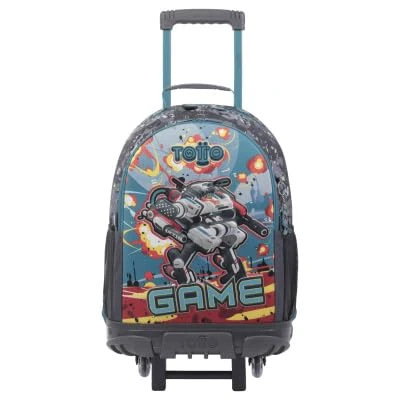TOTTO Large School Backpack with Wheels - Infinity LARGE SIZE