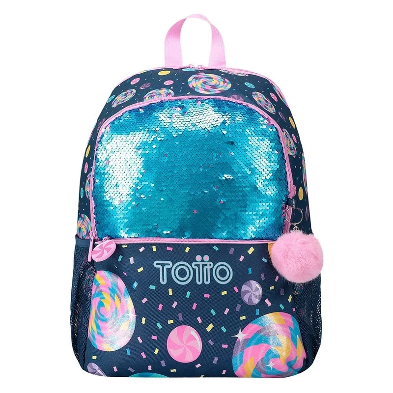 TOTTO Large Candy & Lollipop School Backpack - Sweet Candy SMALL