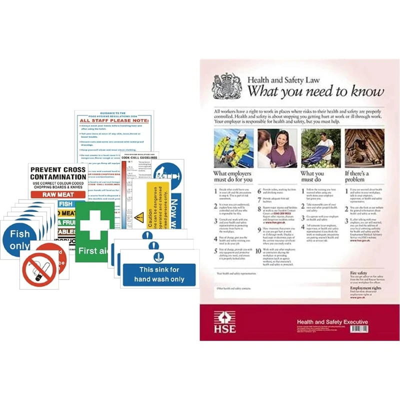 Vogue L968 Senior Hygiene Catering Sign Pack Notice Safety Plaque Poster Commercial & HSE Health And Safety Law Poster A3 FWC30/A3: what you need to know