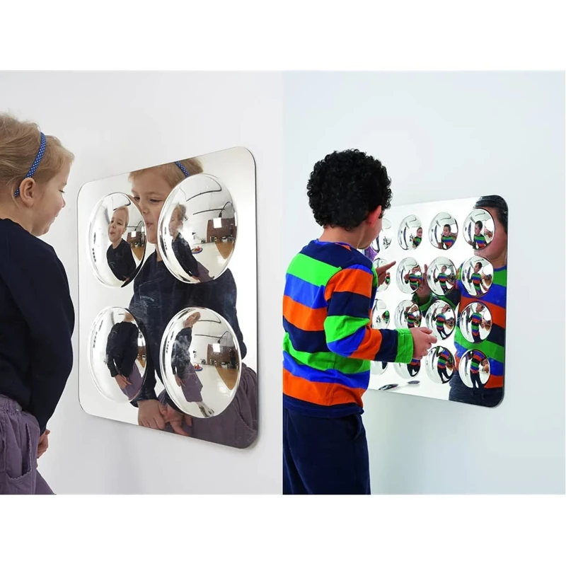 TickiT 72406 Large 4-Domed Acrylic Mirror Panel, one size & 72410 Large 16-Domed Acrylic Mirror Panel