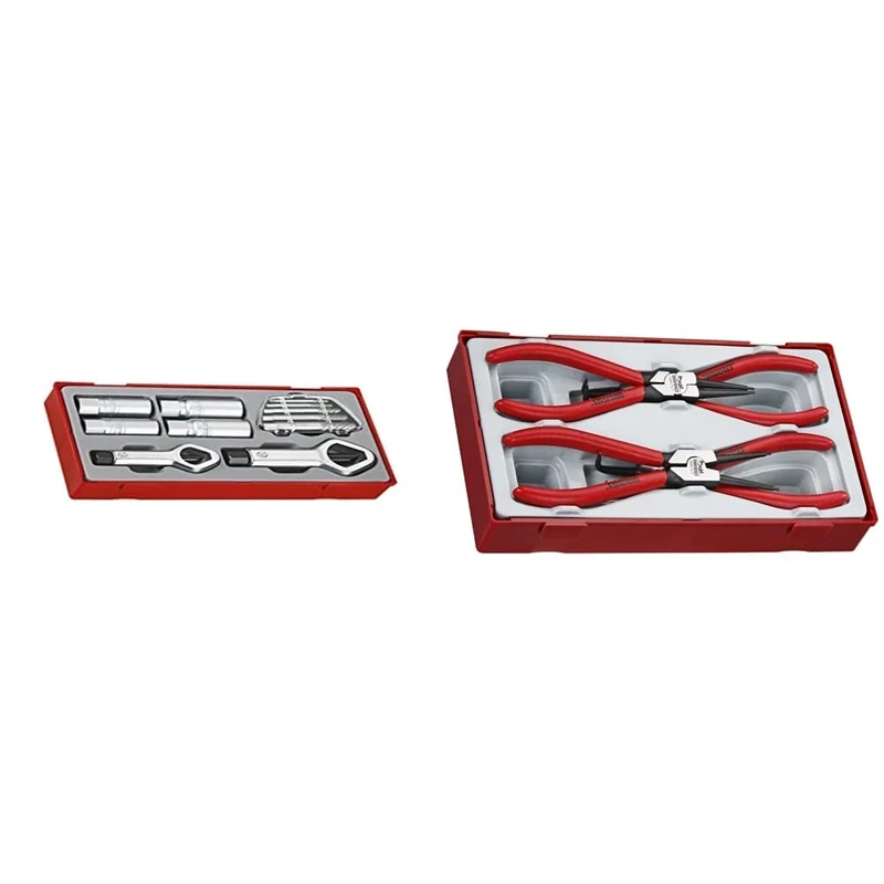 Teng TTSN11Stud and Nut Remover Set, 11 Pieces & TT4747Mega Bite Circlip Plier Set