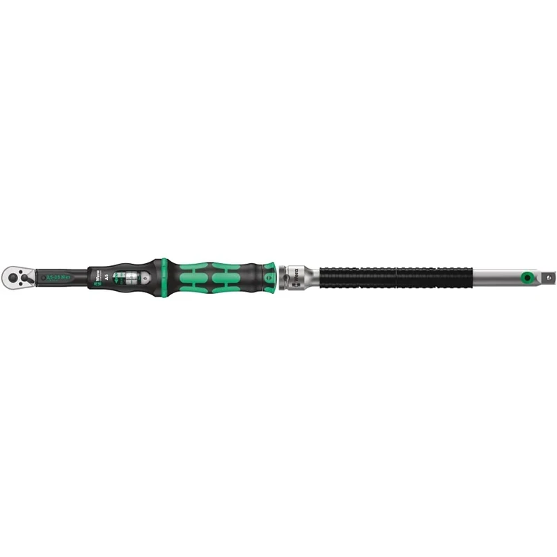 Wera Click Torque A 5 Adjustable Torque Wrench, 1/4" Square Drive, 2.5-25 Nm, 05075604001 & 003531 Zyklop 8796 LA Extension Flexible-Lock 1/4-inch Drive 150mm