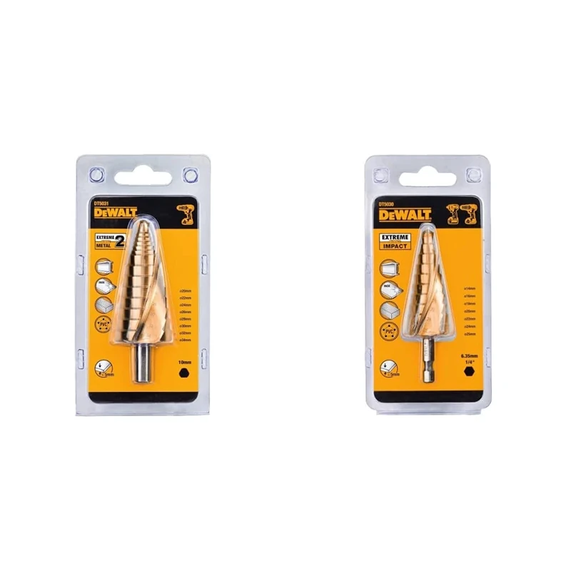 DeWalt DEWALT DEWALT STEP DRILL 20-34MM DT5031-QZ & DT5030-QZ - Broca cónica para metal Extreme Impact Ø 14-25mm