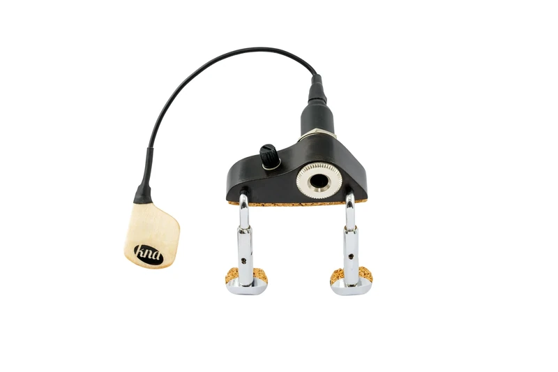 KNA Pickups Portable Piezo Mandolin Pickup with Volume Control, Natural (MP-2)