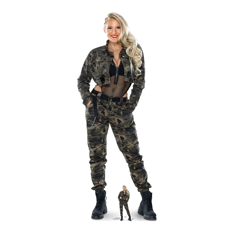 SC4265 Lacey Evans WWE Lifesize Cardboard Cut Out With Mini Wrestler Figure