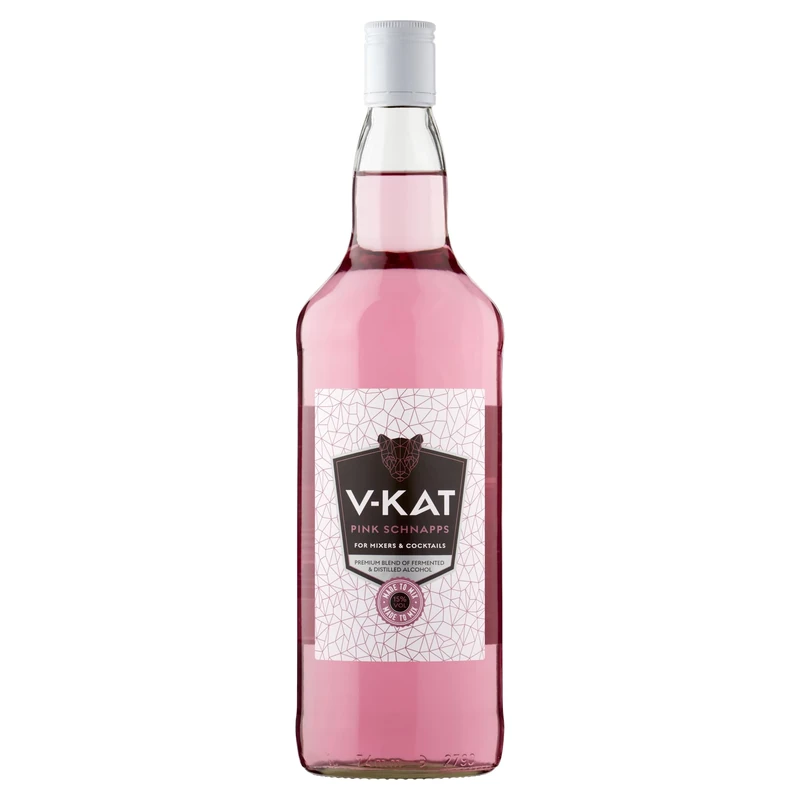V-Kat Pink 1l – 15% ABC – Vibrant Pink Mixed Berry Schnapps