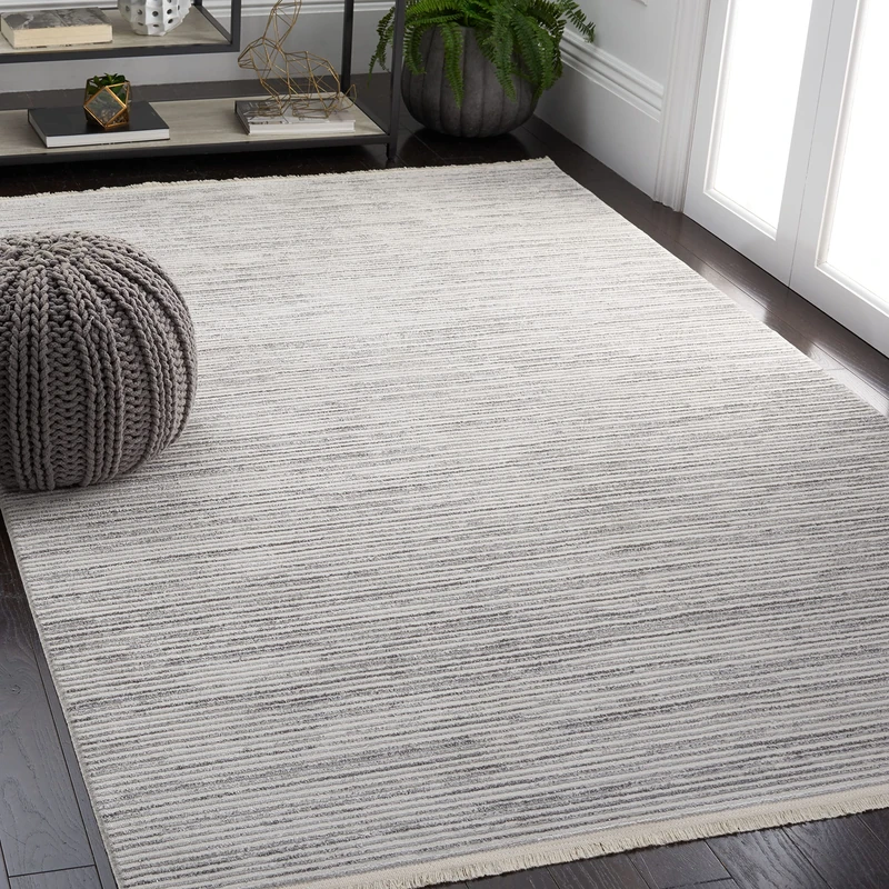 Safavieh Modern Rug for Living Room, Dining Room, Bedroom - Whisper Collection, Short Pile, in Ivory, 122 X 183 cm - Image 1