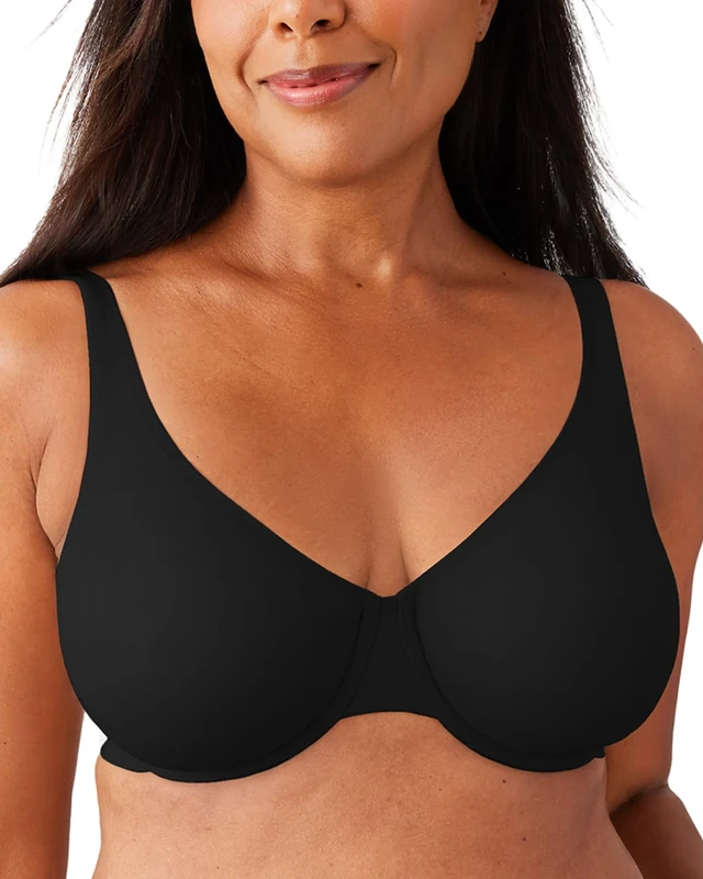 Wacoal Women's Comfortable Cool Underwire Bra, Black, 42E