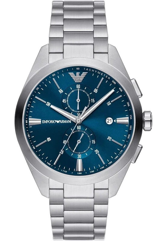 Emporio Armani Watch for Men Quartz/Chrono movement 43mm case size with a Stainless Steel strap AR11541