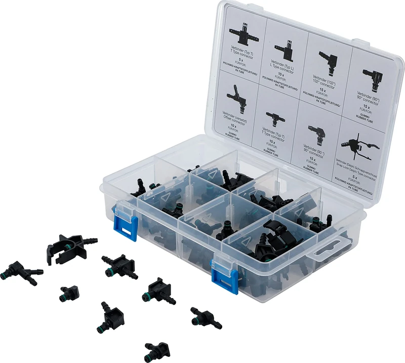 BGS 74301 | Diesel Return Line Connector Assortment | 85 pcs.