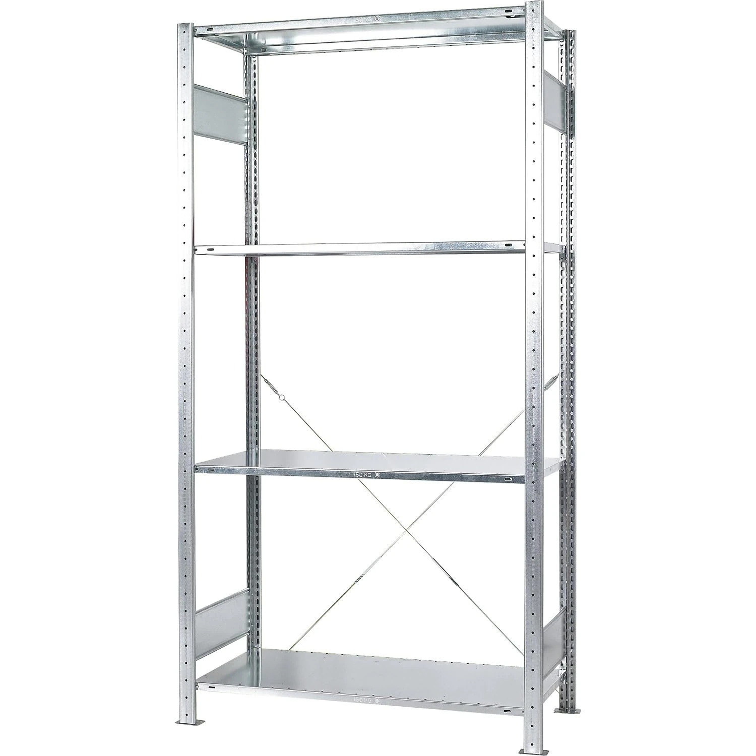 Boltless Shelving H2000 x W1000 x D400 mm Galvanised 2 Frames 4 Colours Door 150 kg Field 1300 kg