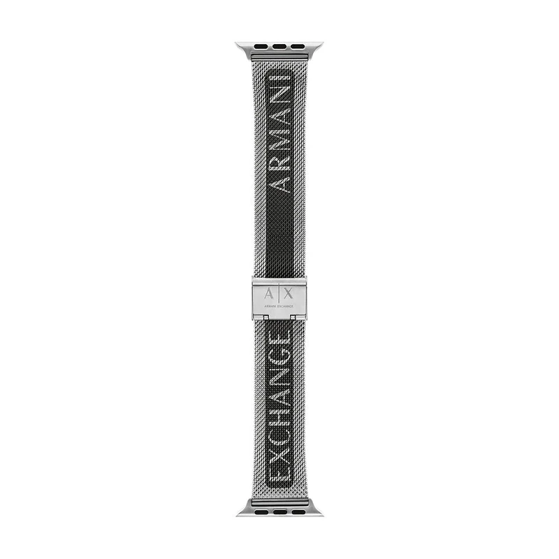 Armani Exchange Men's Stainless Stainless steel Band for Apple Watch®, Custom Fit For 42/44/45mm with sliding closure - Image 1