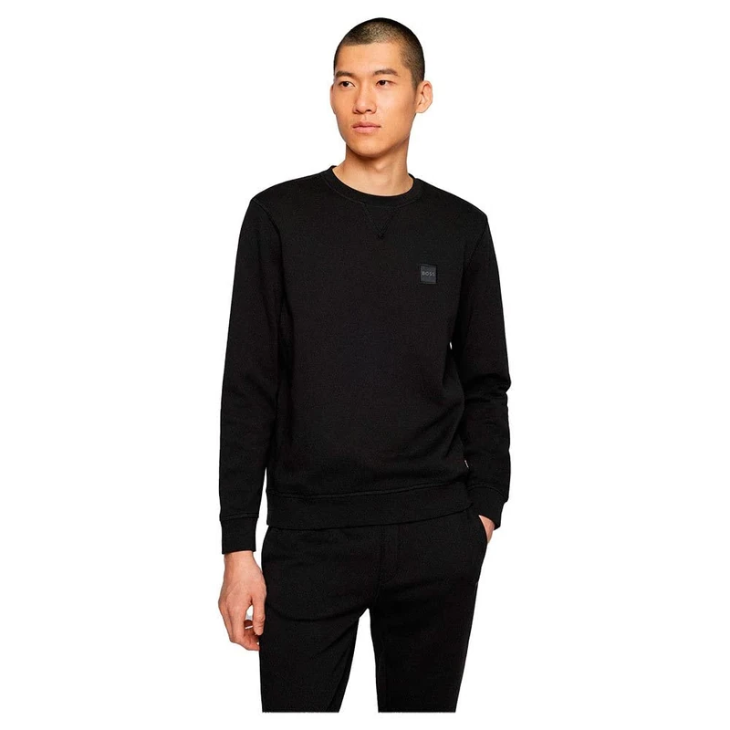 BOSS Mens Westart Cotton-terry Regular-fit Sweatshirt