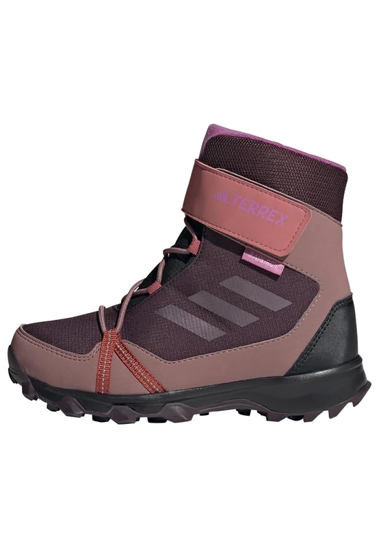 adidas Unisex Kids Terrex Snow Hook-and-Loop Cold.RDY Winter Shoes, Shadow Maroon/Wonder Red/Pulse Lilac, 1 UK - Image 1