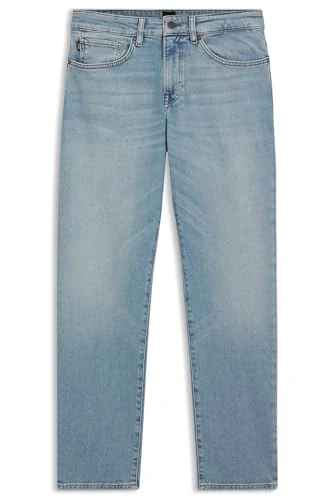 BOSS Mens Re.Maine BC Maine Blue Regular-fit Jeans in Comfort-Stretch Denim