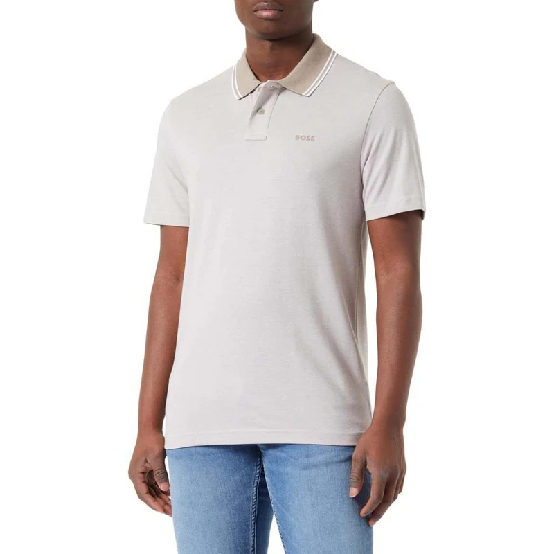 BOSS Men's Peoxfordnew Polo Shirt, Open Brown246, XL