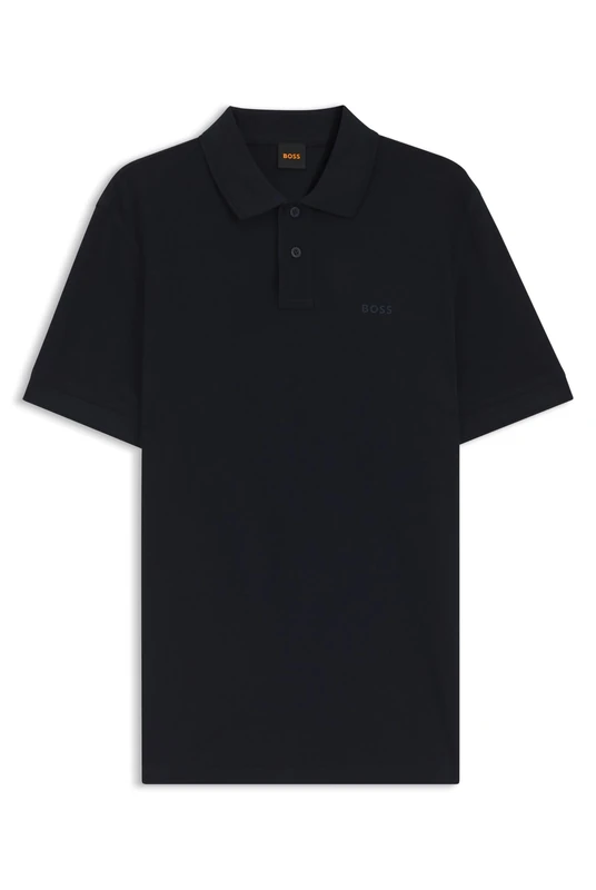 BOSS Mens Prime Cotton-piqué Polo Shirt with Logo Print