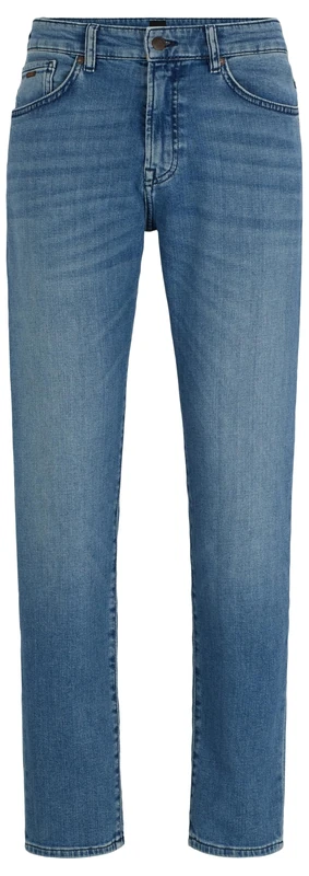 BOSS Mens Re.Maine BC Maine Blue Regular-fit Jeans in Comfort-Stretch Denim