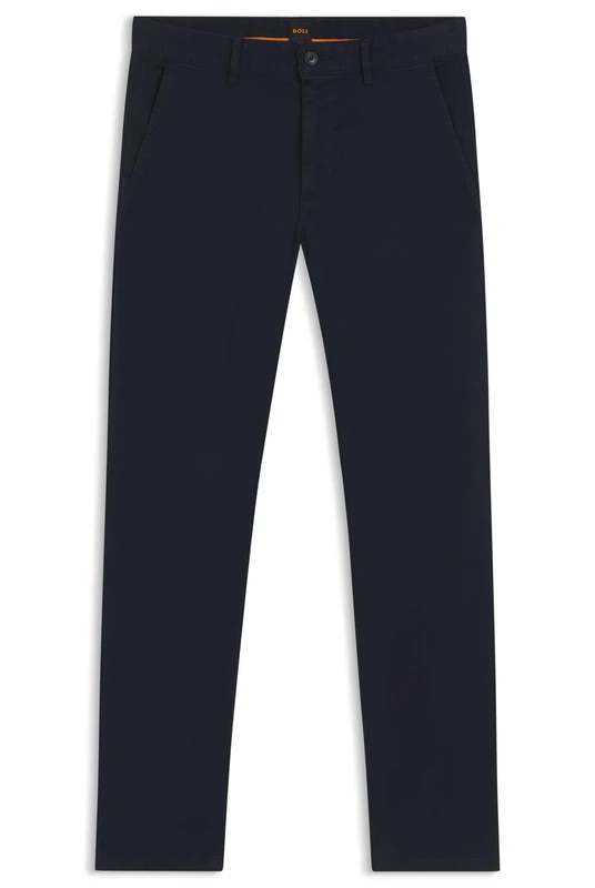 BOSS Mens Chino Slim Slim-fit Chinos in Stretch-Cotton Satin