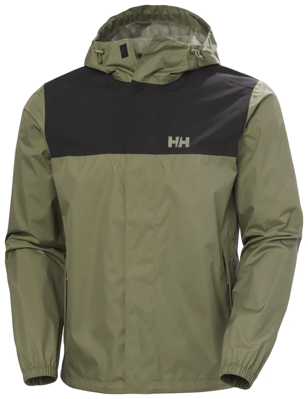 Helly Hansen Men's Vancouver Rain Jacket, Green, M