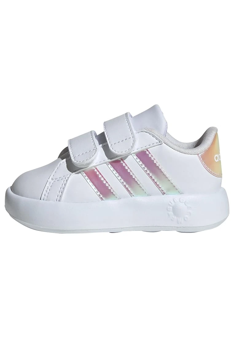 adidas Unisex Baby Grand Court 2.0 Shoes Kids Tennis, Cloud White/Iridescent/Grey Two, 6.5 UK Child